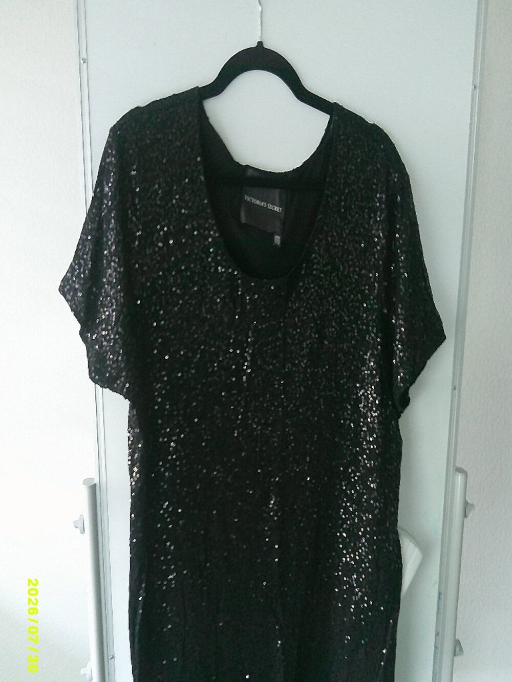 Victoria Secret Black Sequined Mini Dress Size M